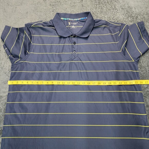 St. Andrews of Scotland Polo Shirt Men's Blue Striped Golf Size 2XL - Picture 8 of 10